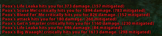 shaman damage in 10 seconds of fight. (forgot to picture the time).